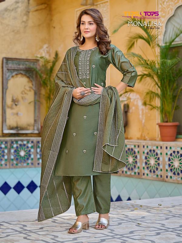 Tips And Tops Monalisa Fancy Kurti With Bottom Dupatta Collection